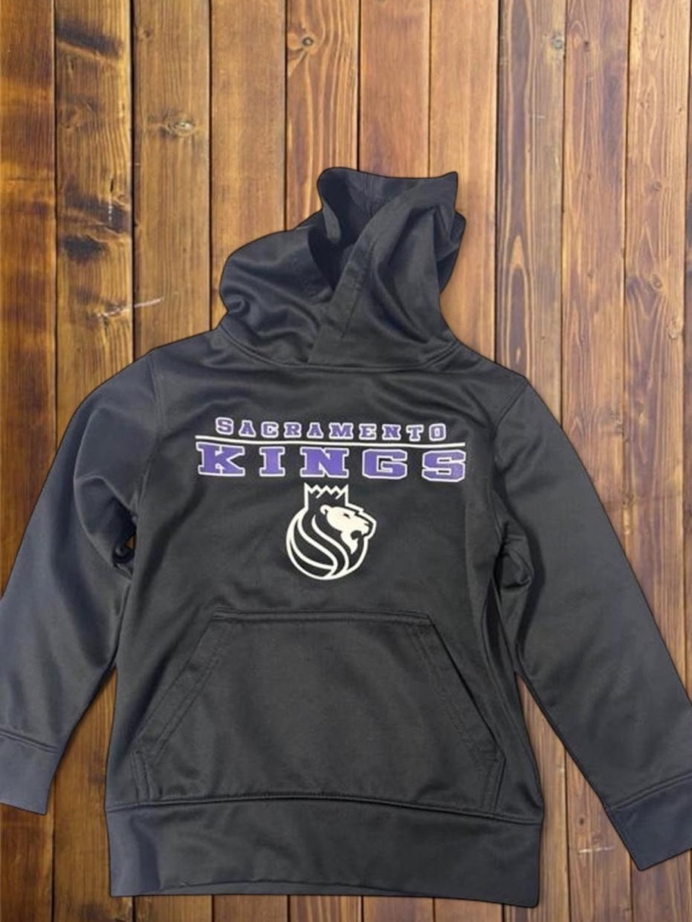 Sacramento Kings NBA Black Hoodie • Kid’s XS 4/5